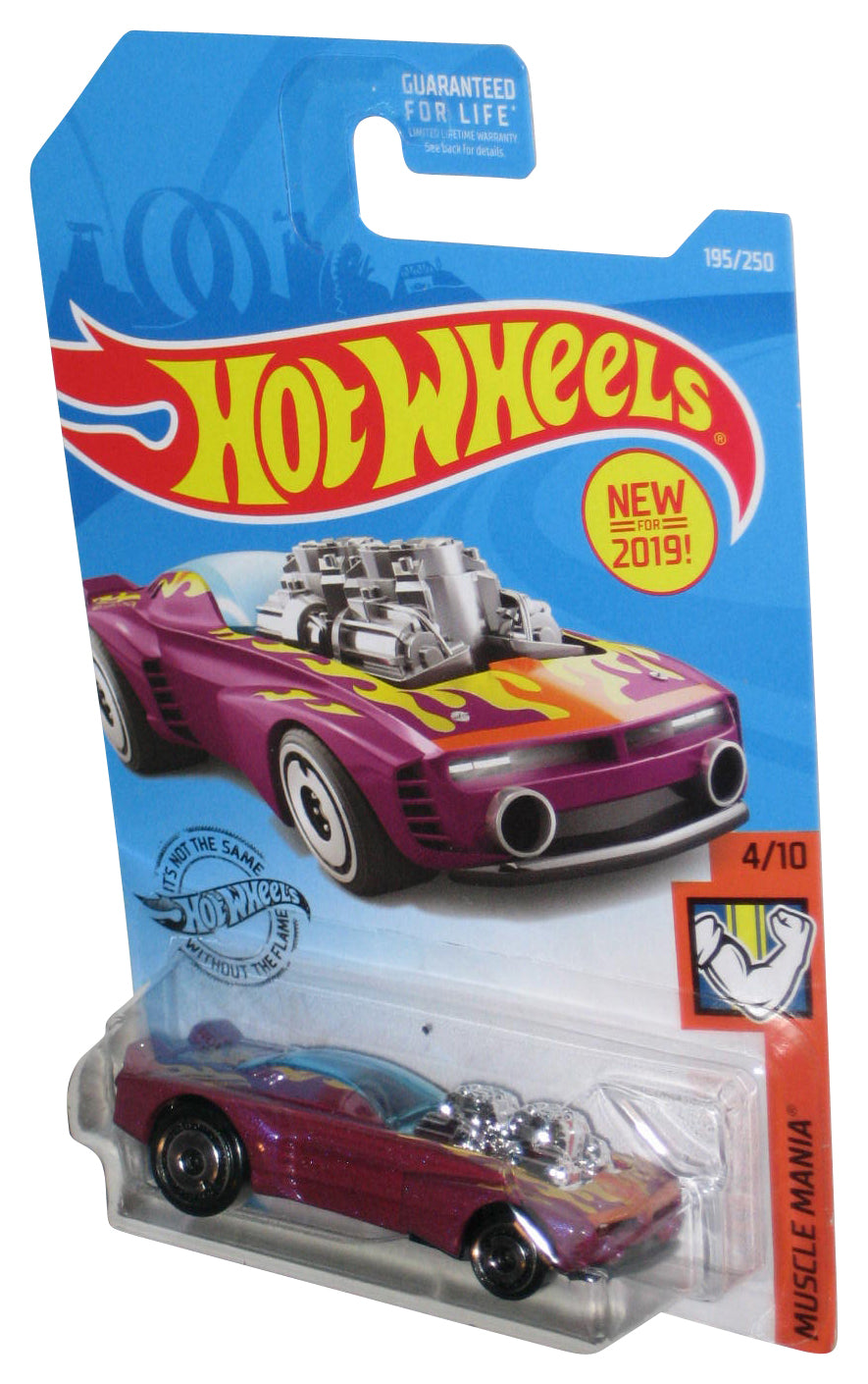 Hot Wheels Muscle Mania 4/10 (2019) Purple Rodger Dodger 2.0 Toy Car 195/250