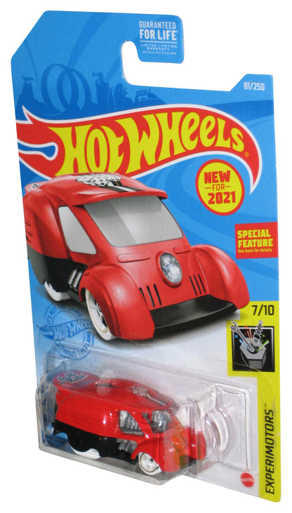 Hot Wheels Experimotors 7/10 (2021) Red See Me Rollin' Toy Car 81/250