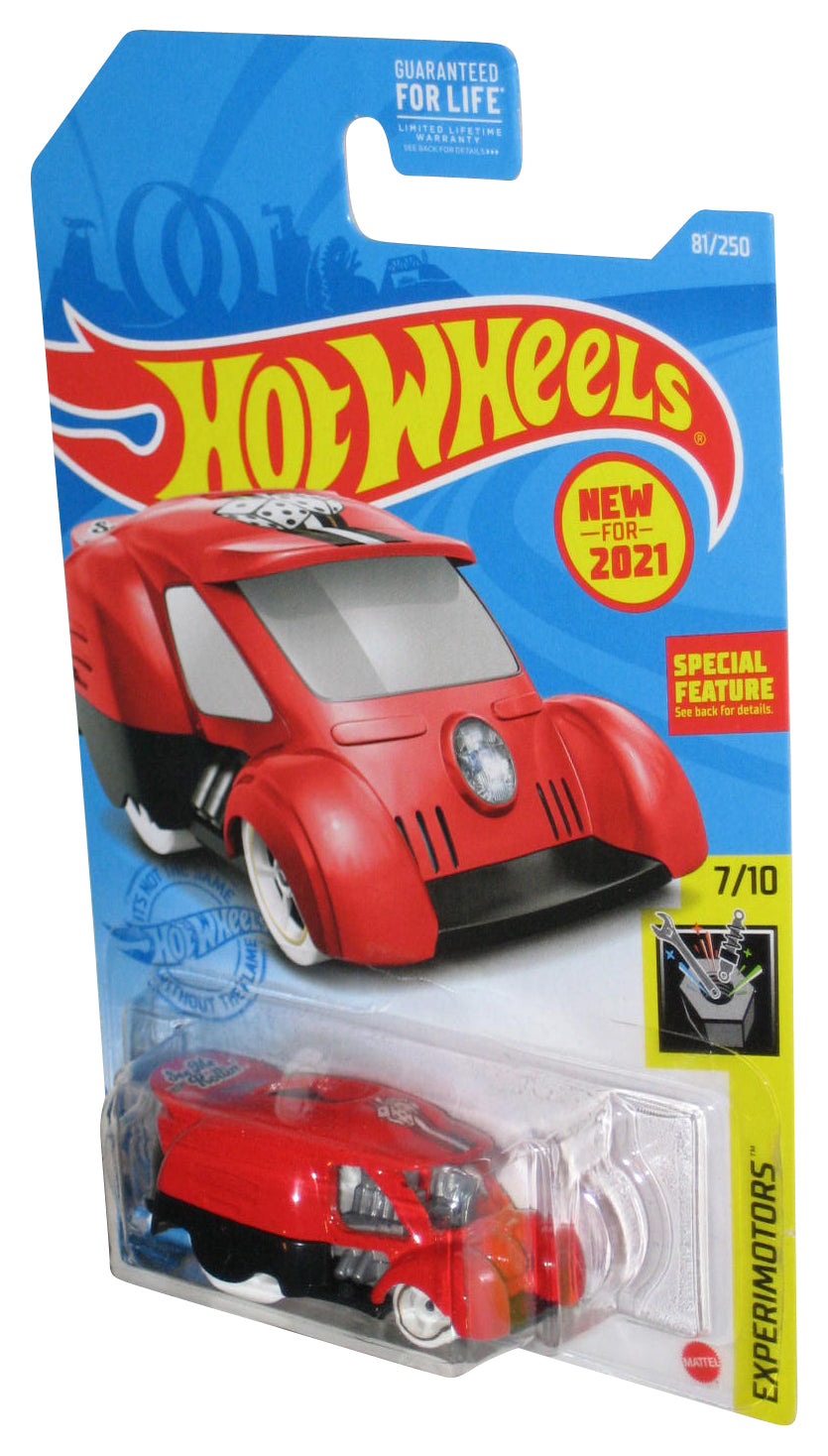 Hot Wheels Experimotors 7/10 (2021) Red See Me Rollin' Toy Car 81/250