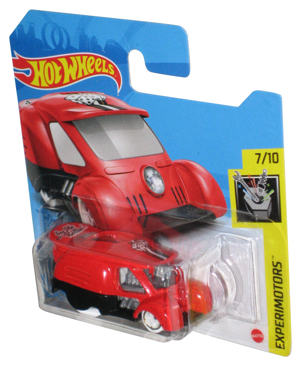 Hot Wheels Experimotors 7/10 (2021) Red See Me Rollin' Toy Car 81/250 - (Short Card)