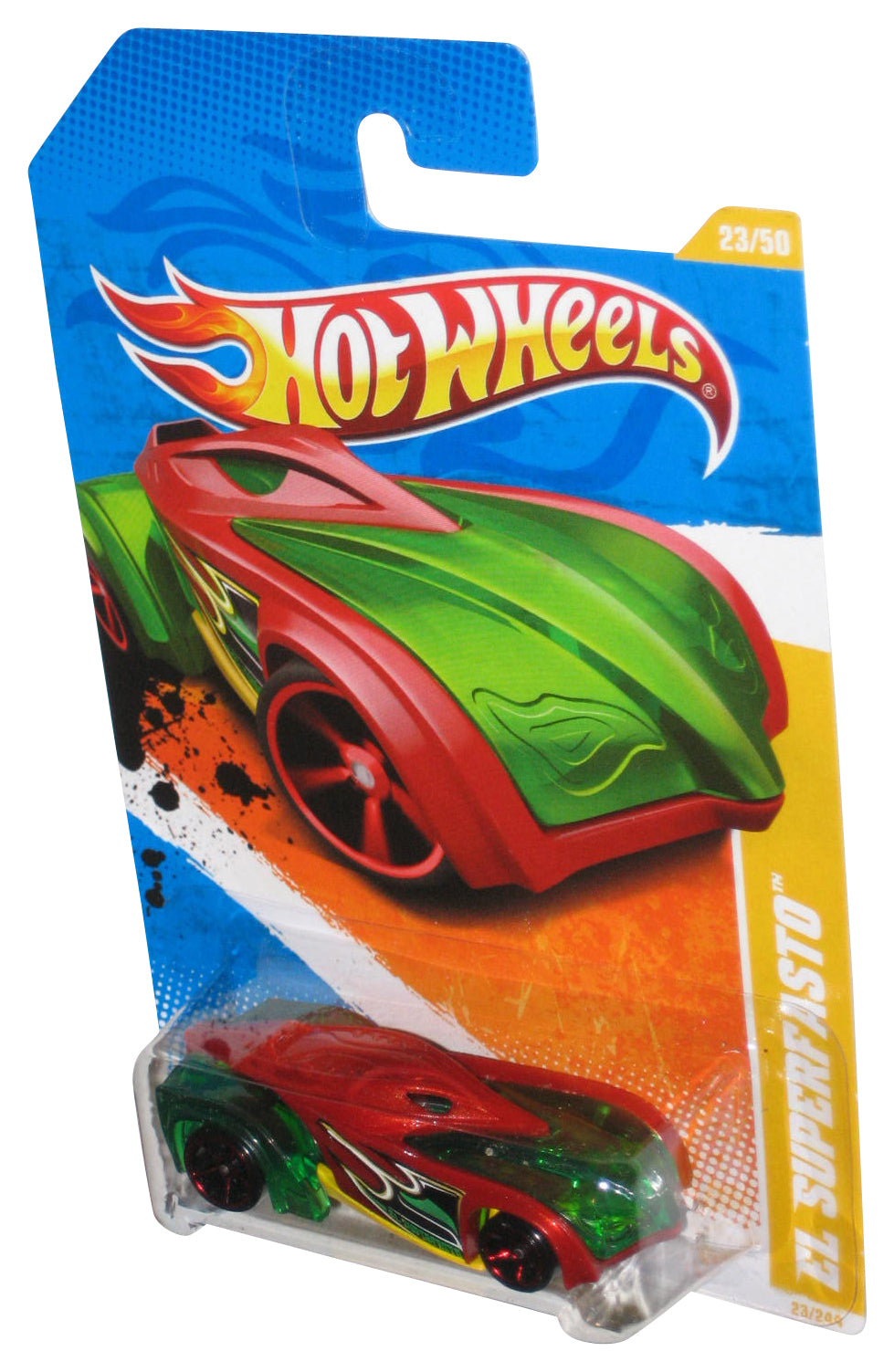 Hot Wheels 2011 New Models 23/50 (2010) Red & Green El Superfasto Car 23/244