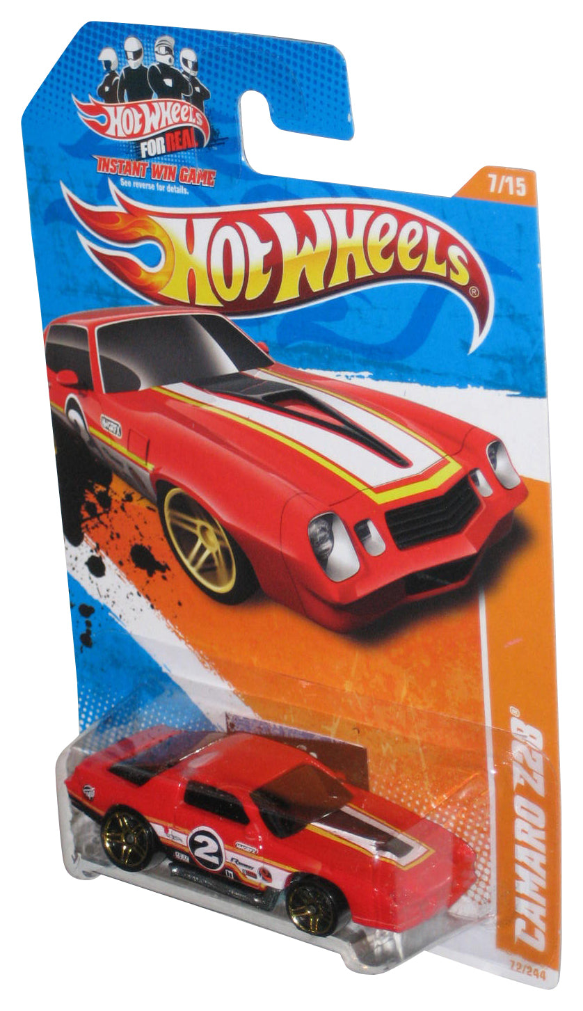 Hot Wheels Track Stars 7/15 (2010) Red Camaro Z28 Car 72/244
