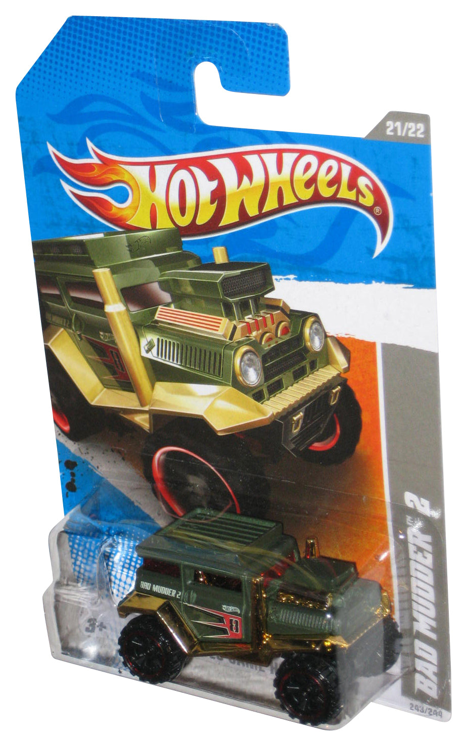 Hot Wheels HW Video Game Heroes '11 Green Bad Mudder 2 Car 243/244