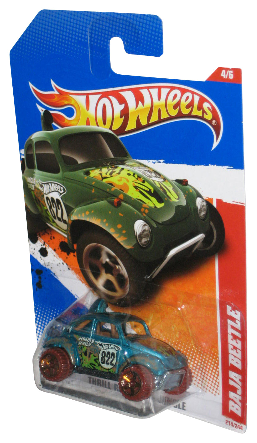 Hot Wheels Thrill Racers Jungle 4/6 (2010) Baja Beetle Toy Car 214/244