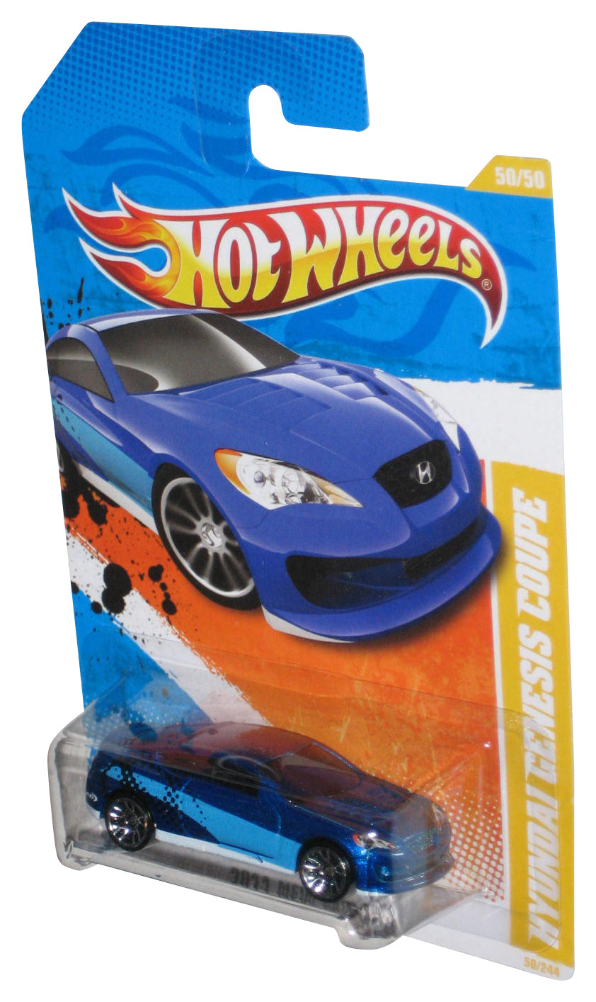 Hot Wheels 2011 New Models 50/50 Hyundai Genesis Coupe Blue Car 50/244