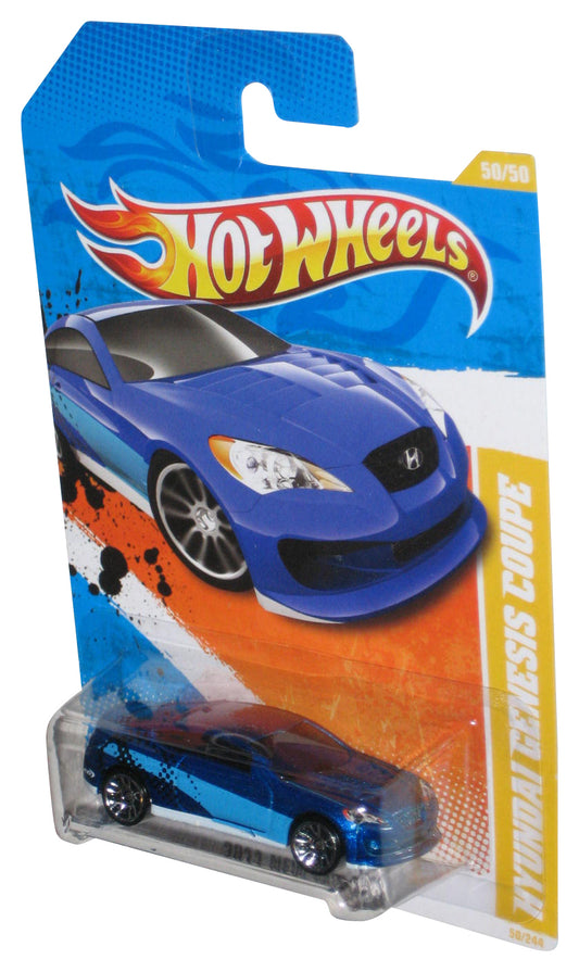 Hot Wheels 2011 New Models 50/50 Hyundai Genesis Coupe Blue Car 50/244