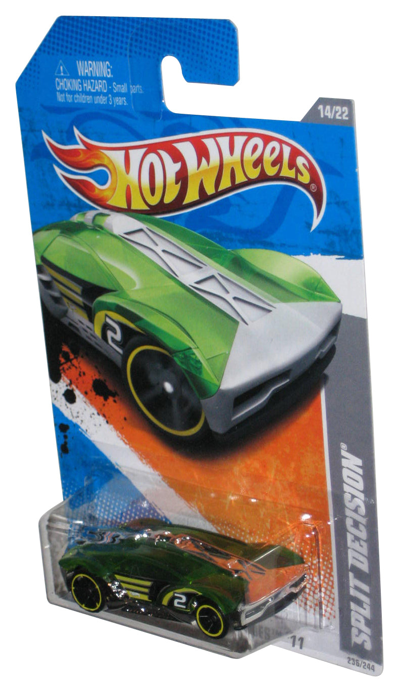 Hot Wheels HW Video Game Heroes '11 14/22 Green Split Decision Toy Car 236/244