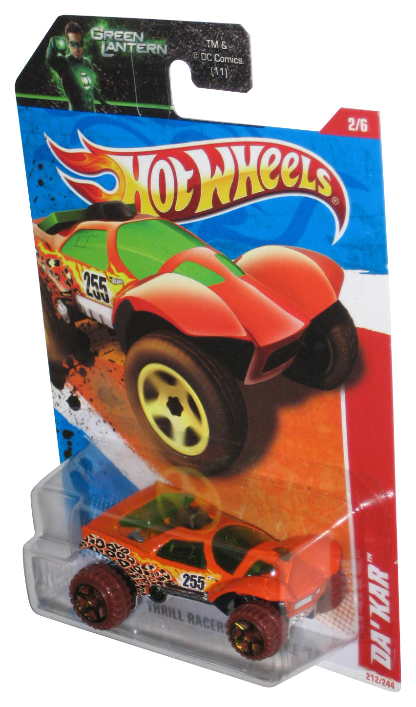 Hot Wheels Thrill Racers Jungle '11 2/6 Orange Da'Kar Toy Car 212/244 - (Green Lantern Card)