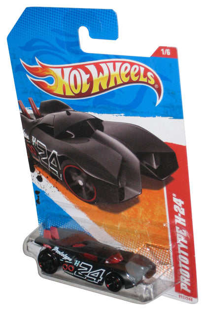 Hot Wheels Thrill Racers Raceway 1/6 (2010) Black Prototype H-24 Car 217/244