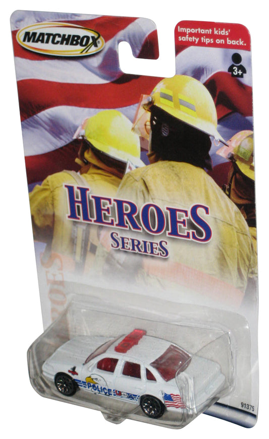 Matchbox Heroes Series (2001) White USA Police Toy Car