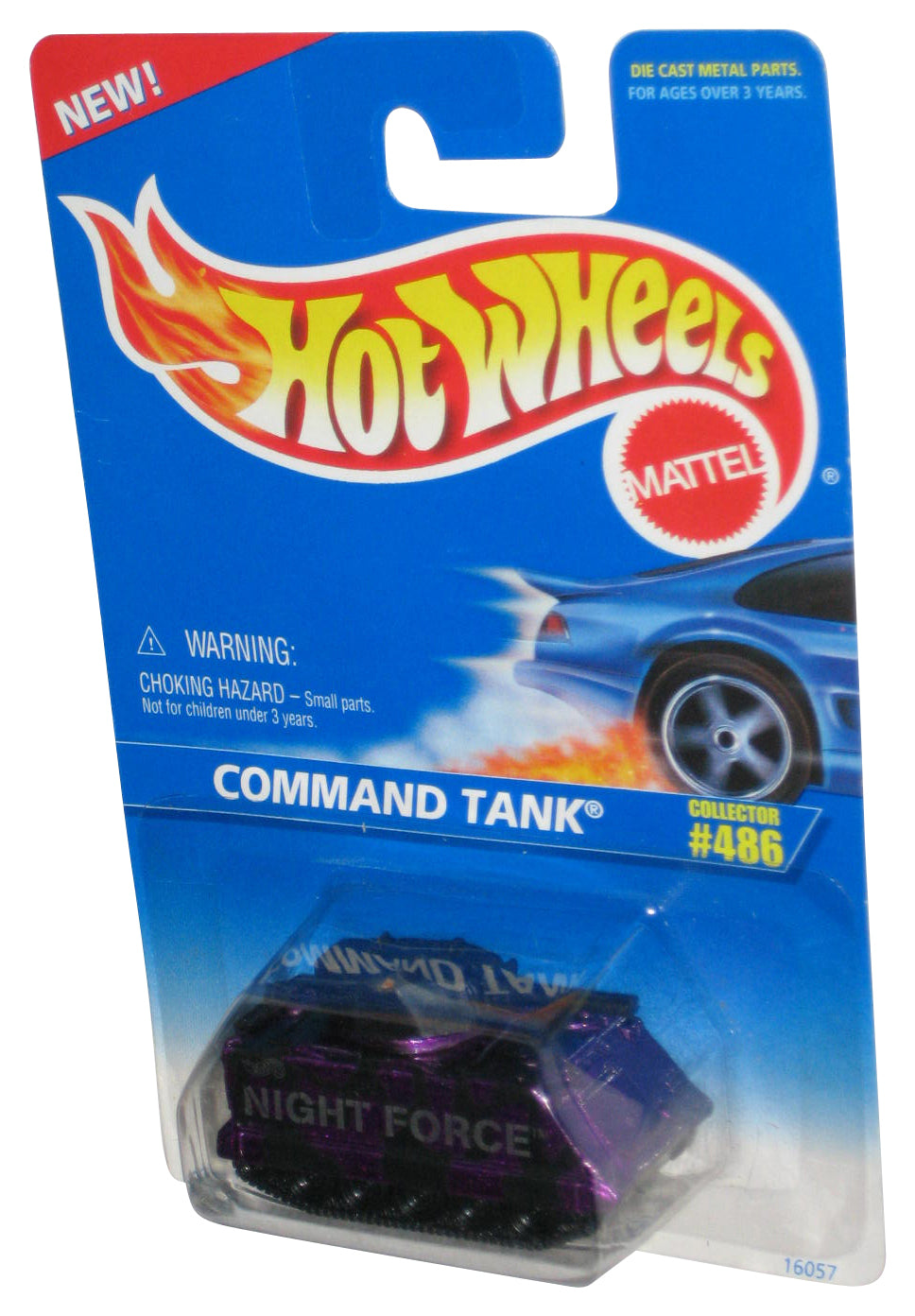 Hot Wheels Command Tank (1995) Mattel Night Force Purple Toy Tank #486