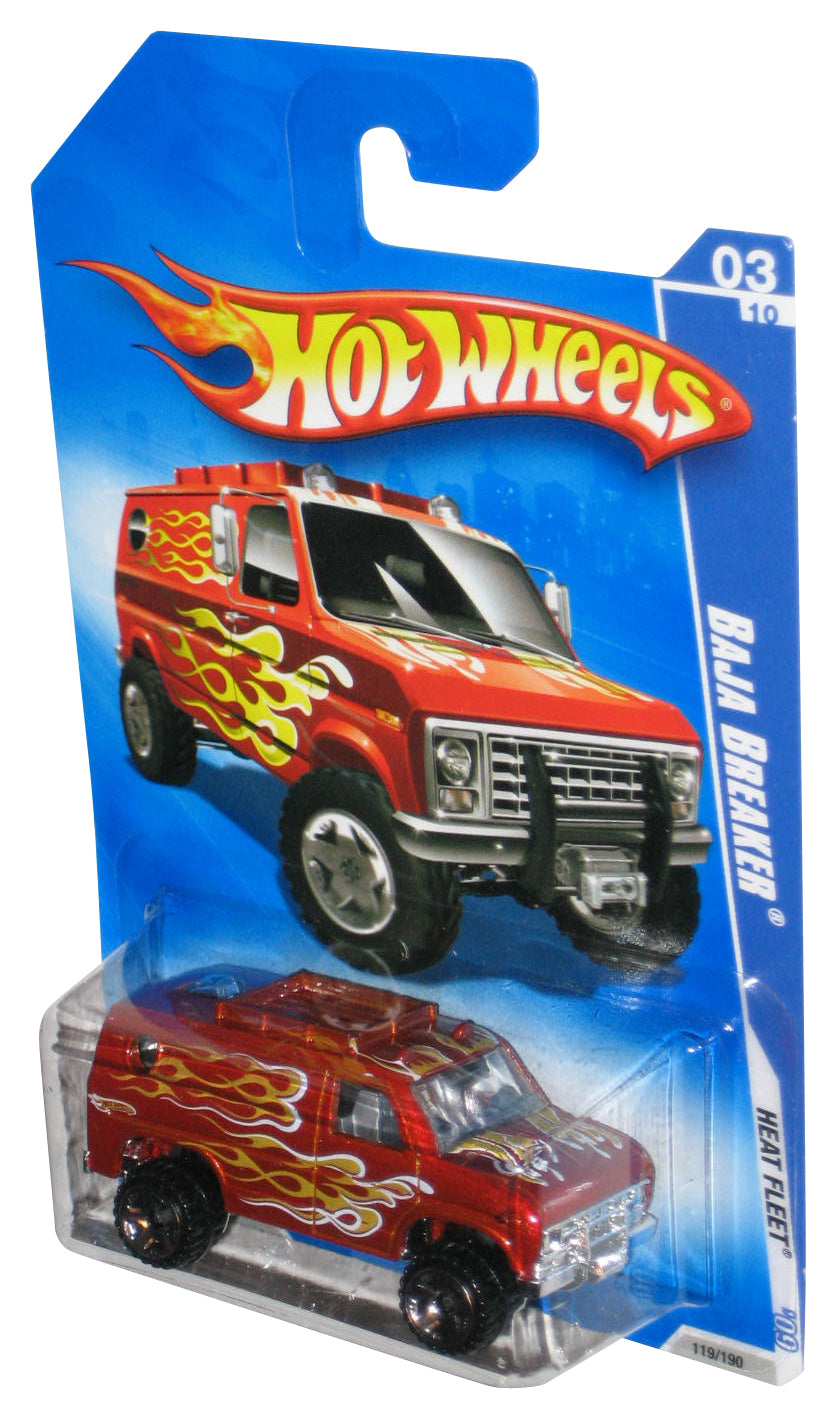 Hot Wheels Heat Fleet '09 Red Baja Breaker Toy Van 119/190