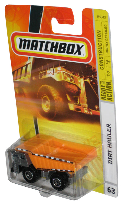 Matchbox Construction 7/7 (2007) Mattel Orange Dirt Hauler Toy #63