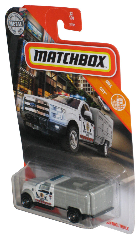 Matchbox MBX City (2020) White & Grey '10 Ford Animal Control Truck Toy 32/100
