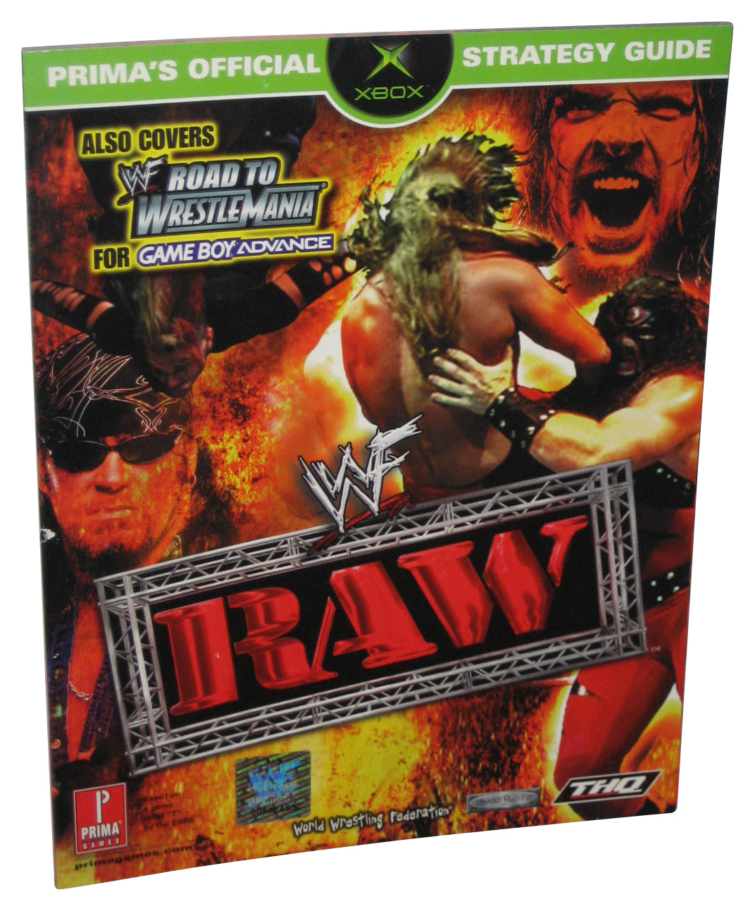 WWF Raw Wrestling Xbox Prima Games Gameboy Advance Official Strategy Guide Book