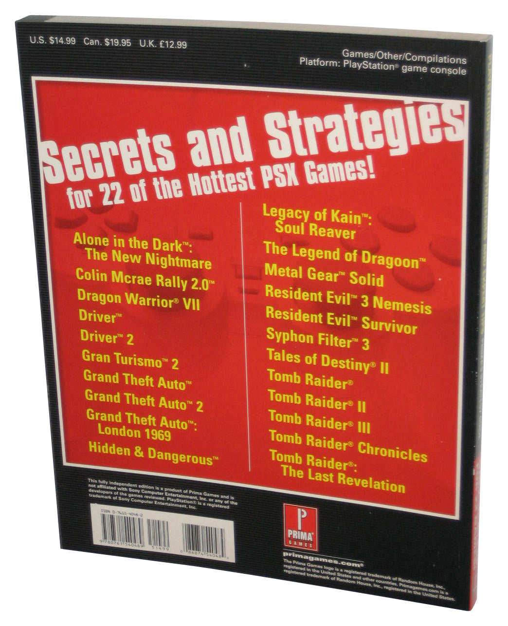 PlayStation Vital Strategies & Expert Tips (2002) Prima Games Strategy Guide Book