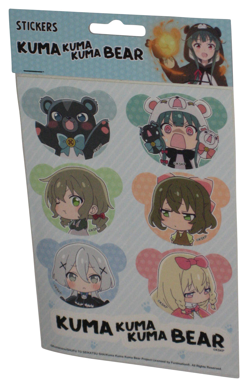 Kuma Kuma Kuma Bear SD Character Anime Sticker Sheet GE-452028