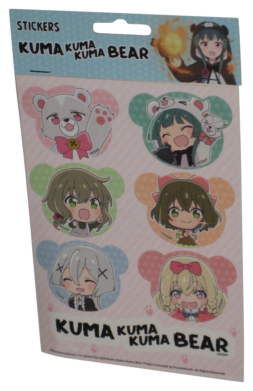 Kuma Kuma Kuma Bear SD Character Anime Sticker Sheet GE-452027