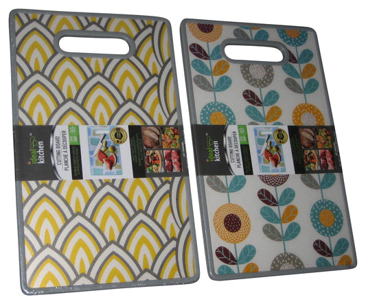 Ideal Kitchen Double-Sided Surface Cutting Board Lot - (2 Boards)