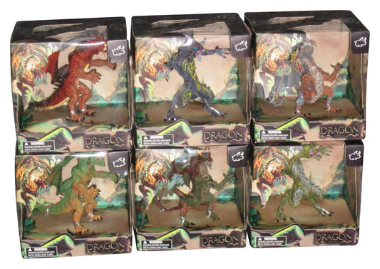Beasts of War Dragon Series Bullsitoy 4-Inch Figure Set - (Lot of 6 Figures)
