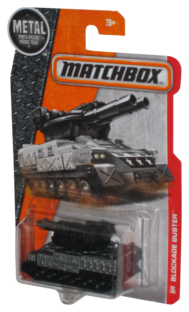 Matchbox Blockade Buster (2016) Gray & Black Tank Toy 82/125