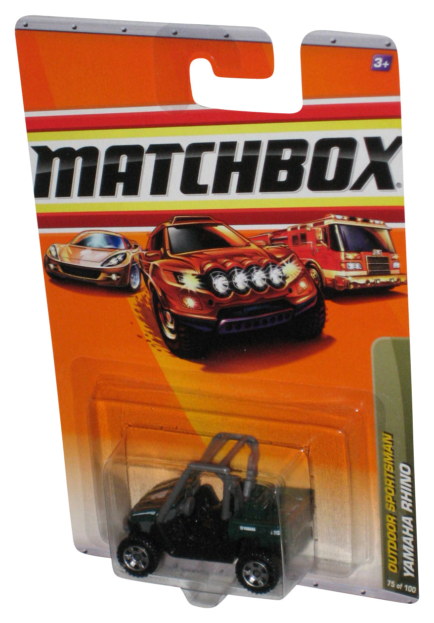 Matchbox Outdoor Sportsman (2009) Yamaha Rhino Green Toy Car 75/100