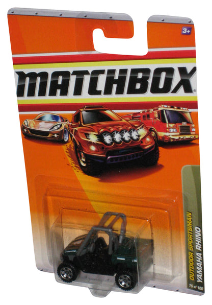 Matchbox Outdoor Sportsman (2009) Yamaha Rhino Green Toy Car 75/100