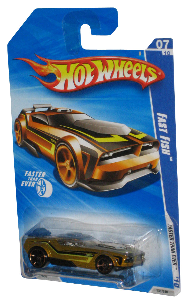 Hot Wheels Faster Than Ever '10 Gold Fast Fish Toy Car 135/240