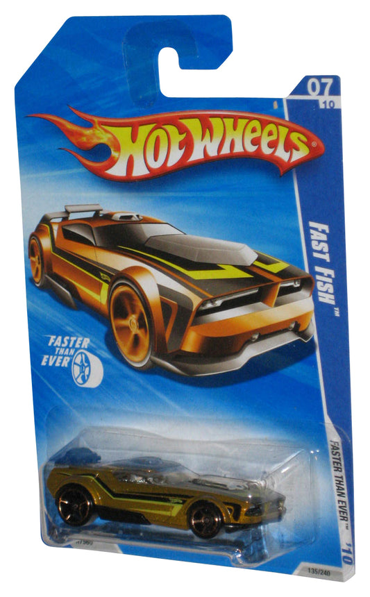 Hot Wheels Faster Than Ever '10 Gold Fast Fish Toy Car 135/240
