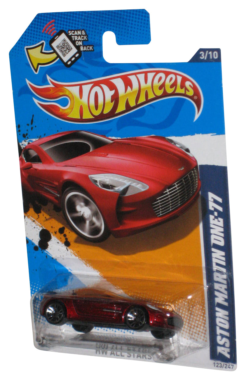 Hot Wheels HW All Stars '12 3/10 Red Aston Martin One-77 Toy Car 123/247