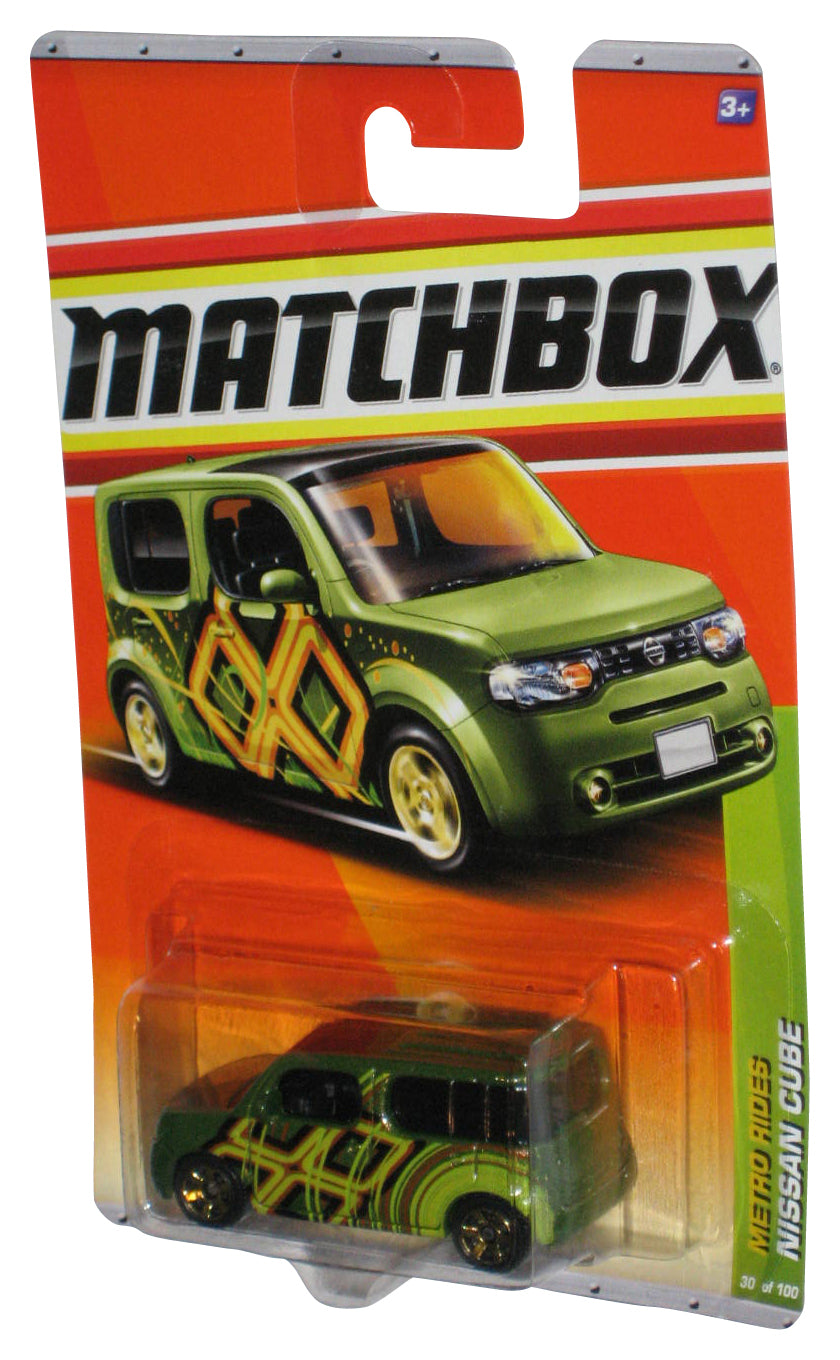 Matchbox Metro Rides (2010) Green Nissan Cube Toy Car 30/100