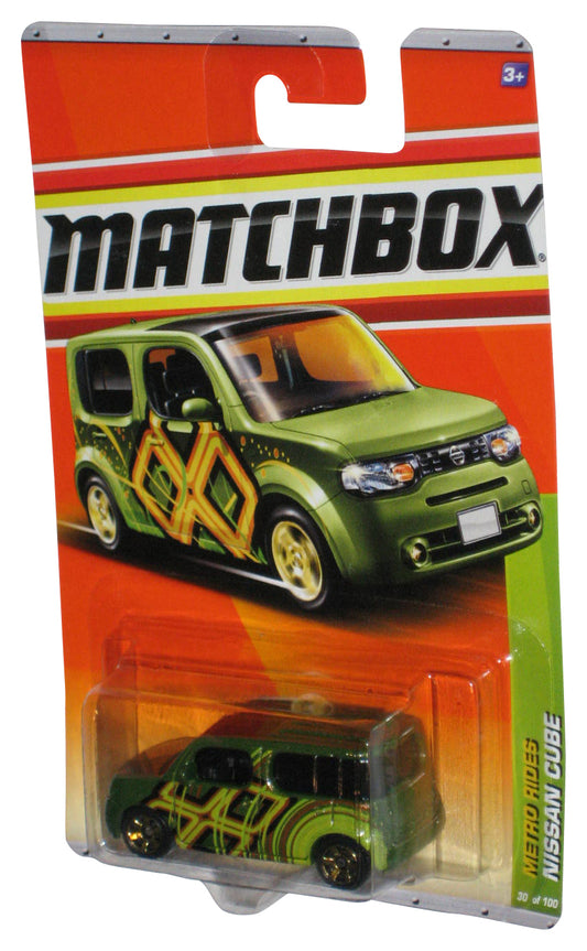 Matchbox Metro Rides (2010) Green Nissan Cube Toy Car 30/100