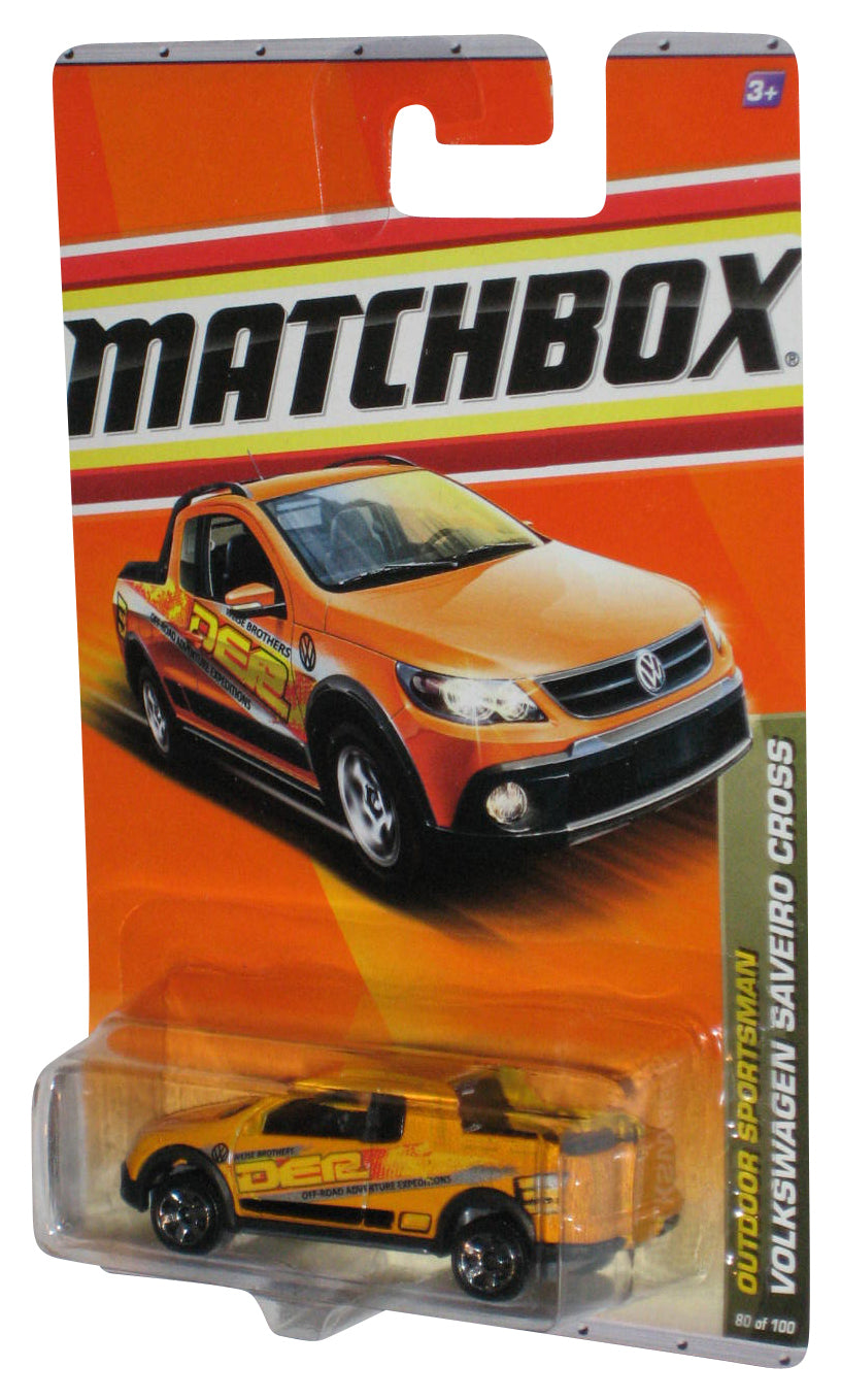 Matchbox Outdoor Sportsman (2010) Yellow Volkswagen Saveiro Cross Car 80/100