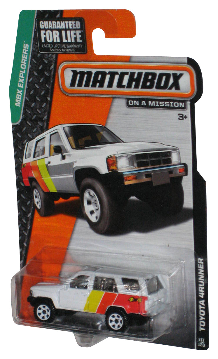 Matchbox MBX Explorers (2014) White Toyota 4Runner Toy Car 117/120