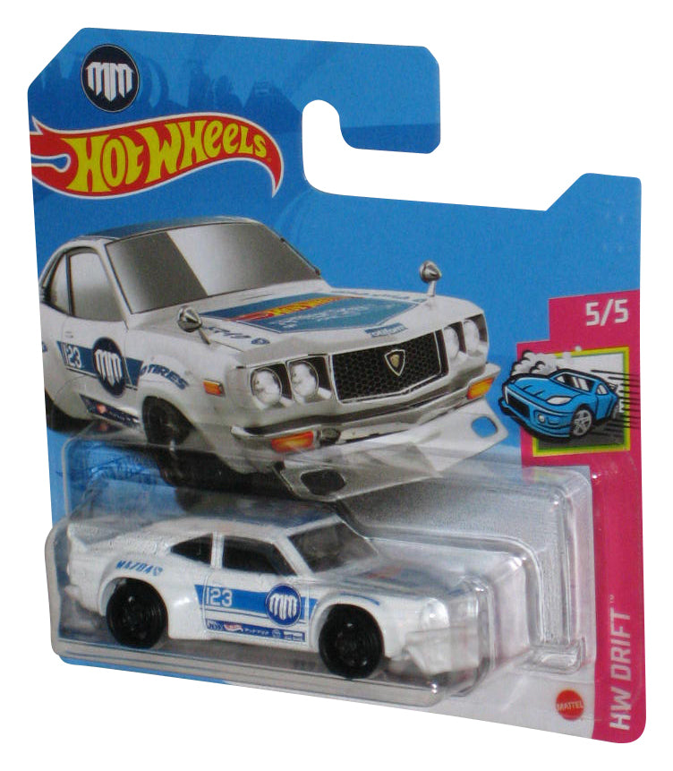 Hot Wheels HW Drift Mazda RX-3 (2020) White Toy Car 5/5 - (Short Card)