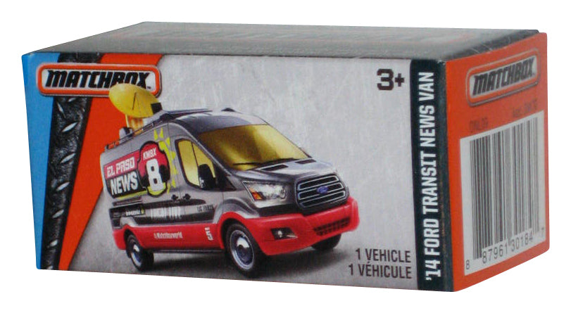 Matchbox MBX Adventure City '14 Ford Transit News Van (2016) Power Grabs Box Toy 2/125