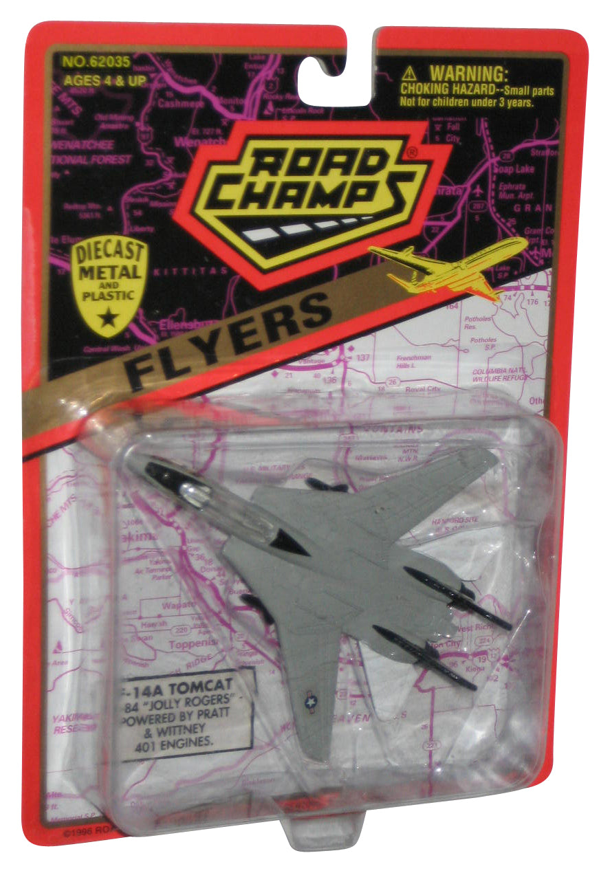 Road Champs Flyers (1996) Gray F-14A Tomcat VF-84 Jolly Rogers Toy Plane