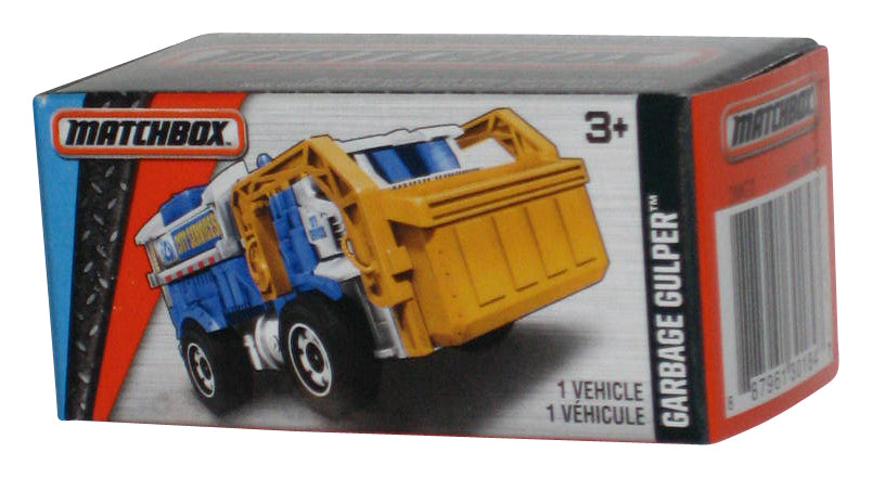 Matchbox MBX Adventure City Blue & White Garbage Gulper (2015) Power Grabs Box Toy 14/125