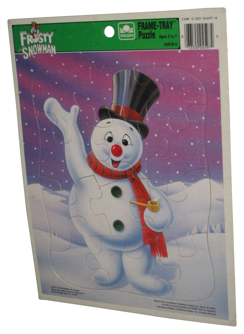 Frosty The Snowman (1991) Golden Frame-Tray Puzzle 45978-5