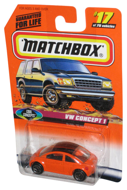Matchbox Cool Concepts (1997) Orange VW Concept 1 Car Toy 17/75