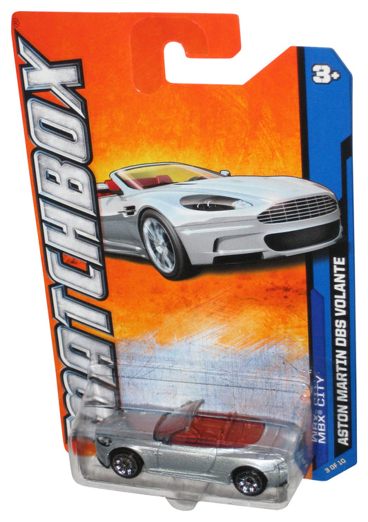 Matchbox MBX City 3/10 (2011) Silver Aston Martin DBS Volante Toy Car 23/120