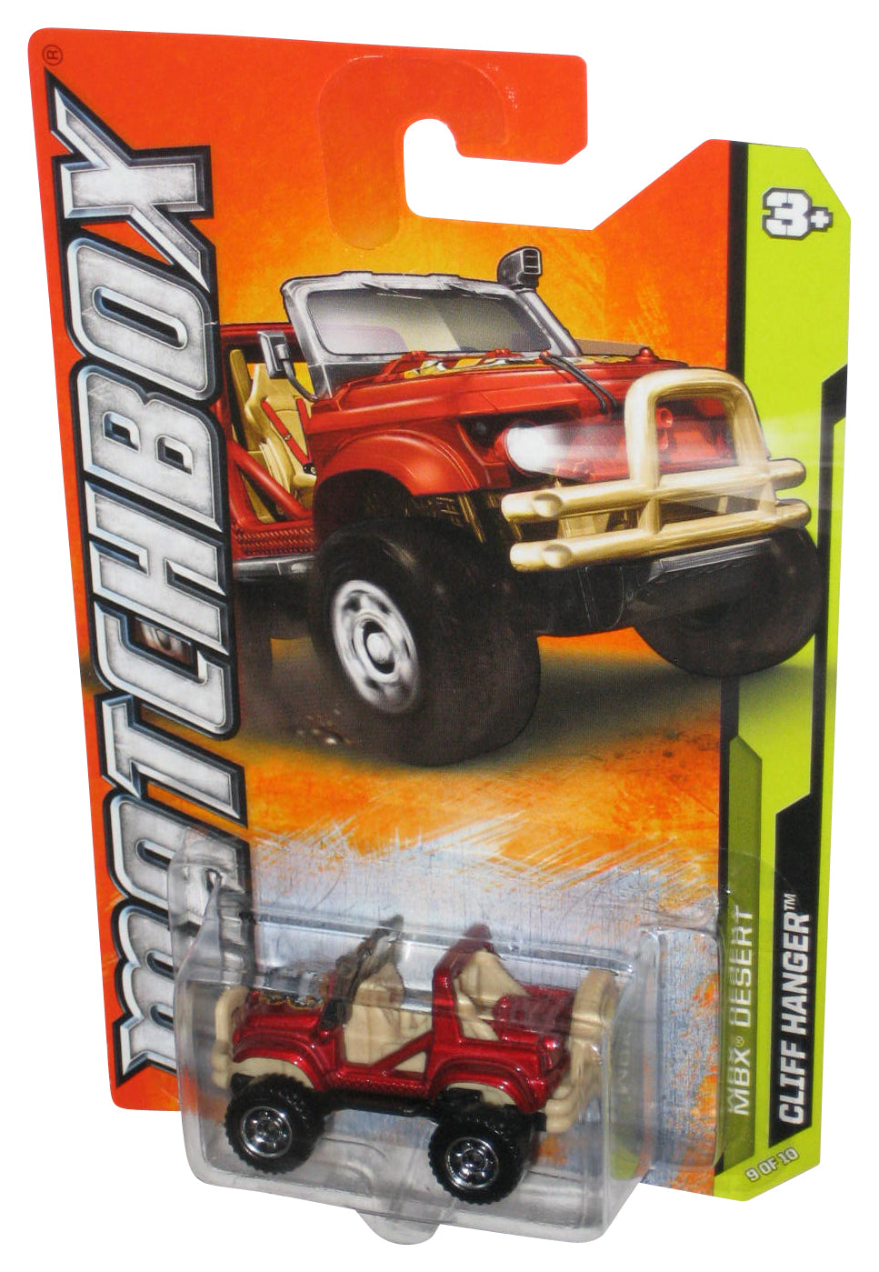 Matchbox MBX Desert (2011) Red & Tan Cliff Hanger Toy Car 49/120