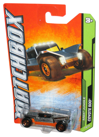 Matchbox MBX Jungle (2011) Mattel Silver & Orange Coyote 500 Toy Car 107/120