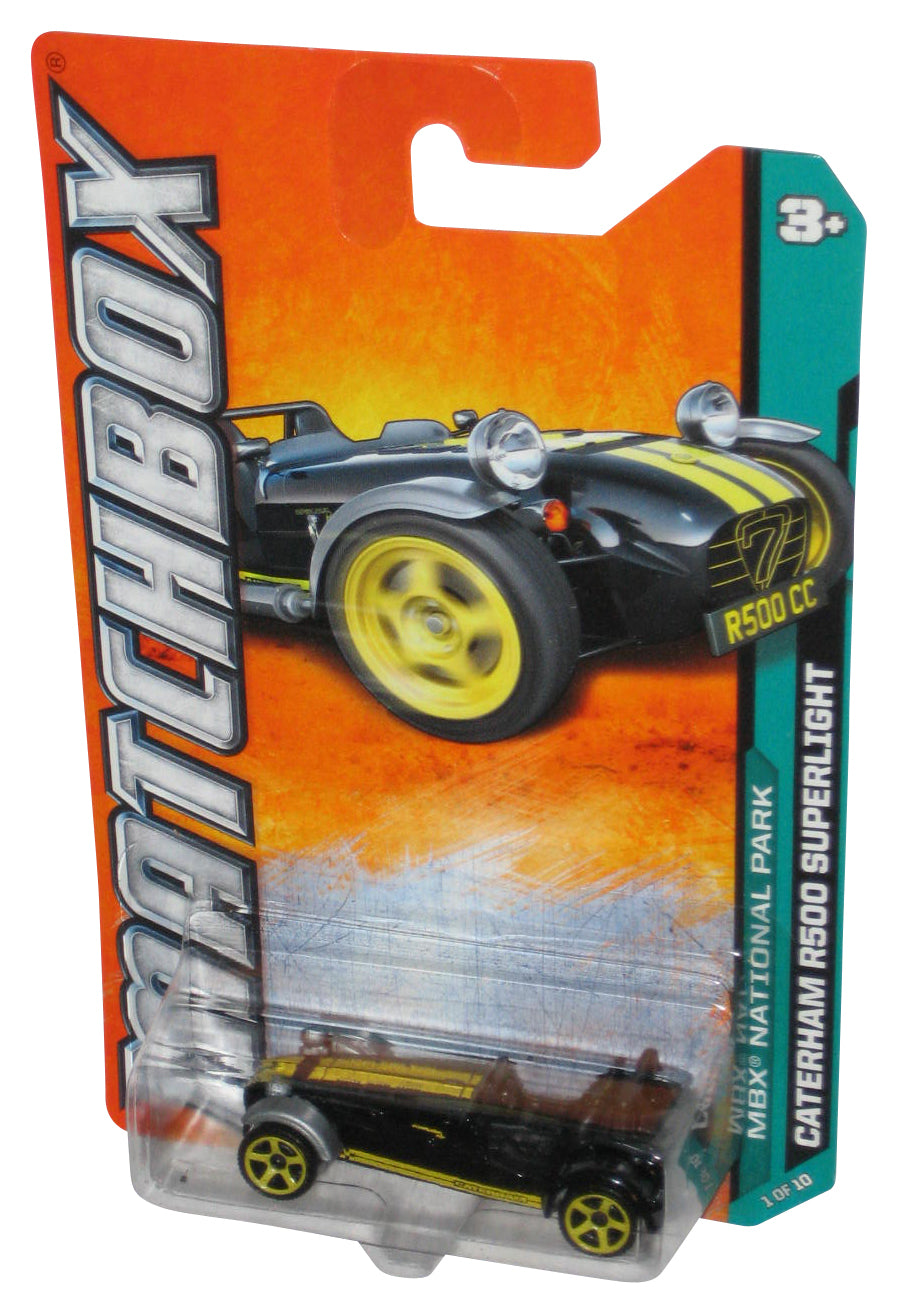 Matchbox MBX National Park (2011) Black Caterham R500 Superlight Toy Car 111/120