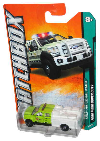 Matchbox MBX National Park (2011) Green & White Ford F-550 Super Duty Toy Truck 119/120
