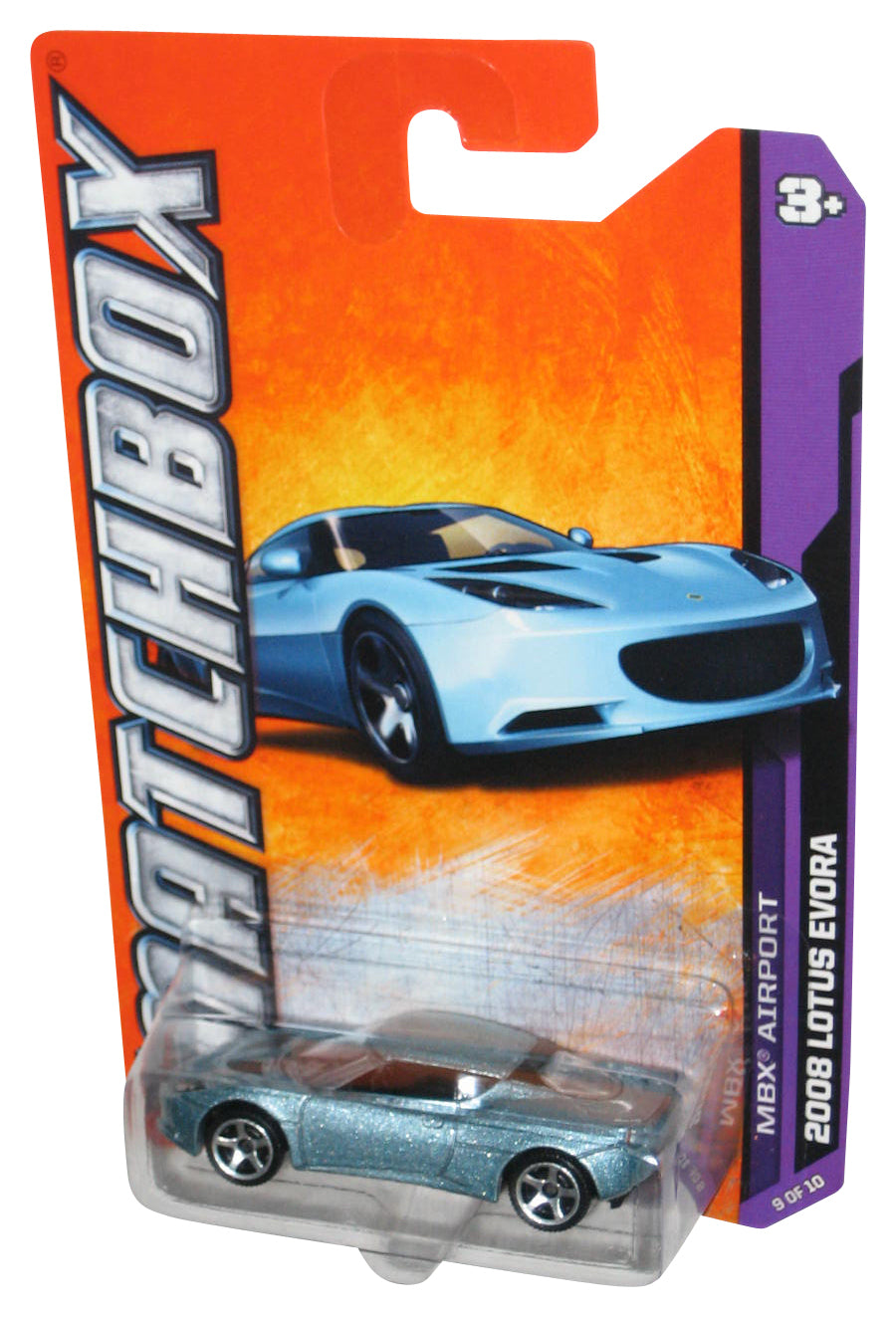 Matchbox MBX Airport (2011) Silver 2008 Lotus Evora Toy Car 9/120