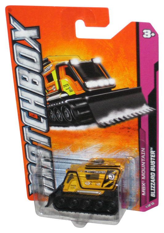 Matchbox MBX Mountain (2011) Yellow Blizzard Buster Toy Vehicle 54/120