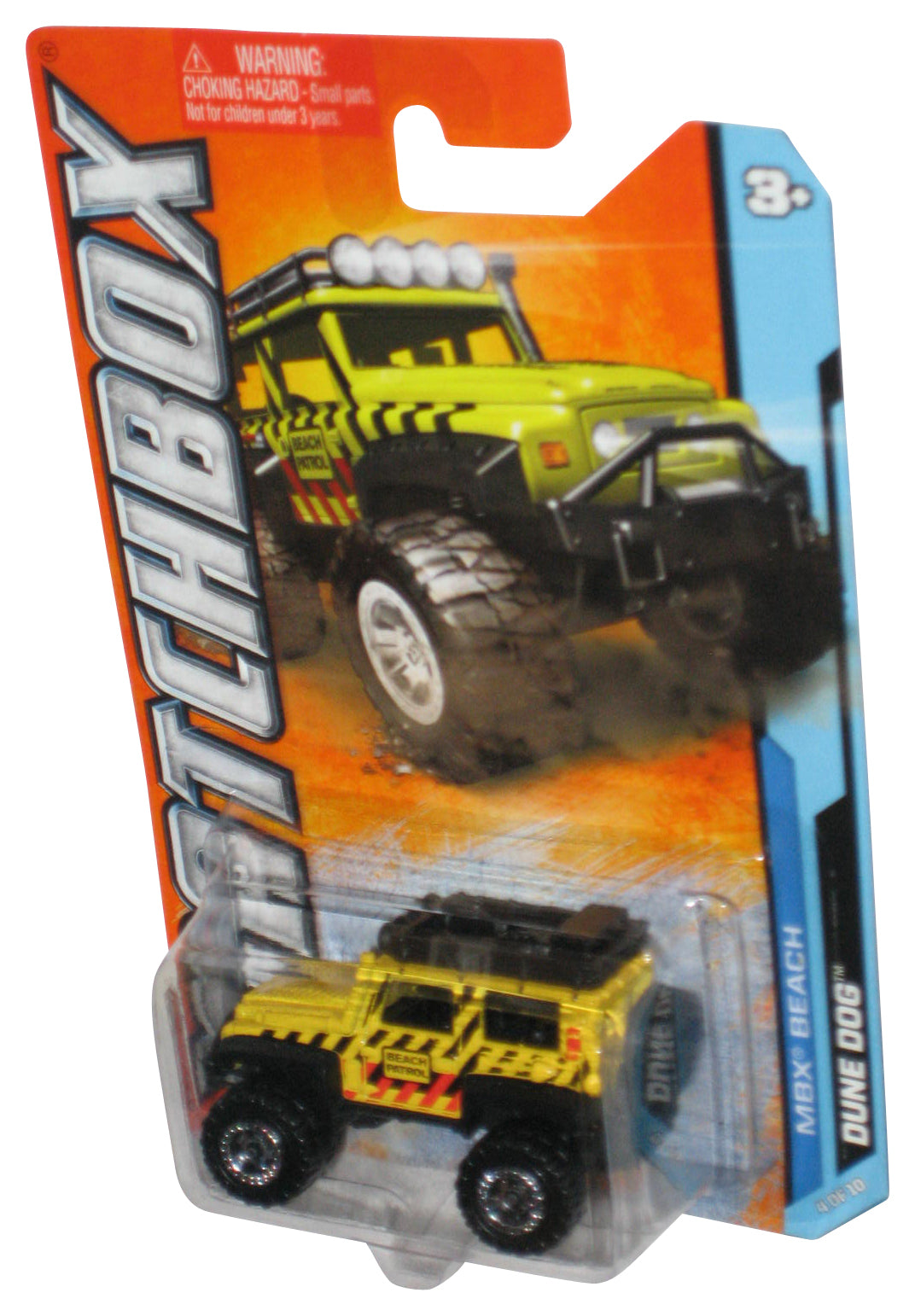 Matchbox MBX Beach (2011) Yellow Dune Dog Toy Car 14/120