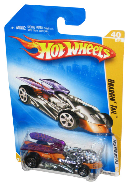 Hot Wheels 2009 New Models 40/42 Purple & Silver Draggin' Tail Toy Car 040/190