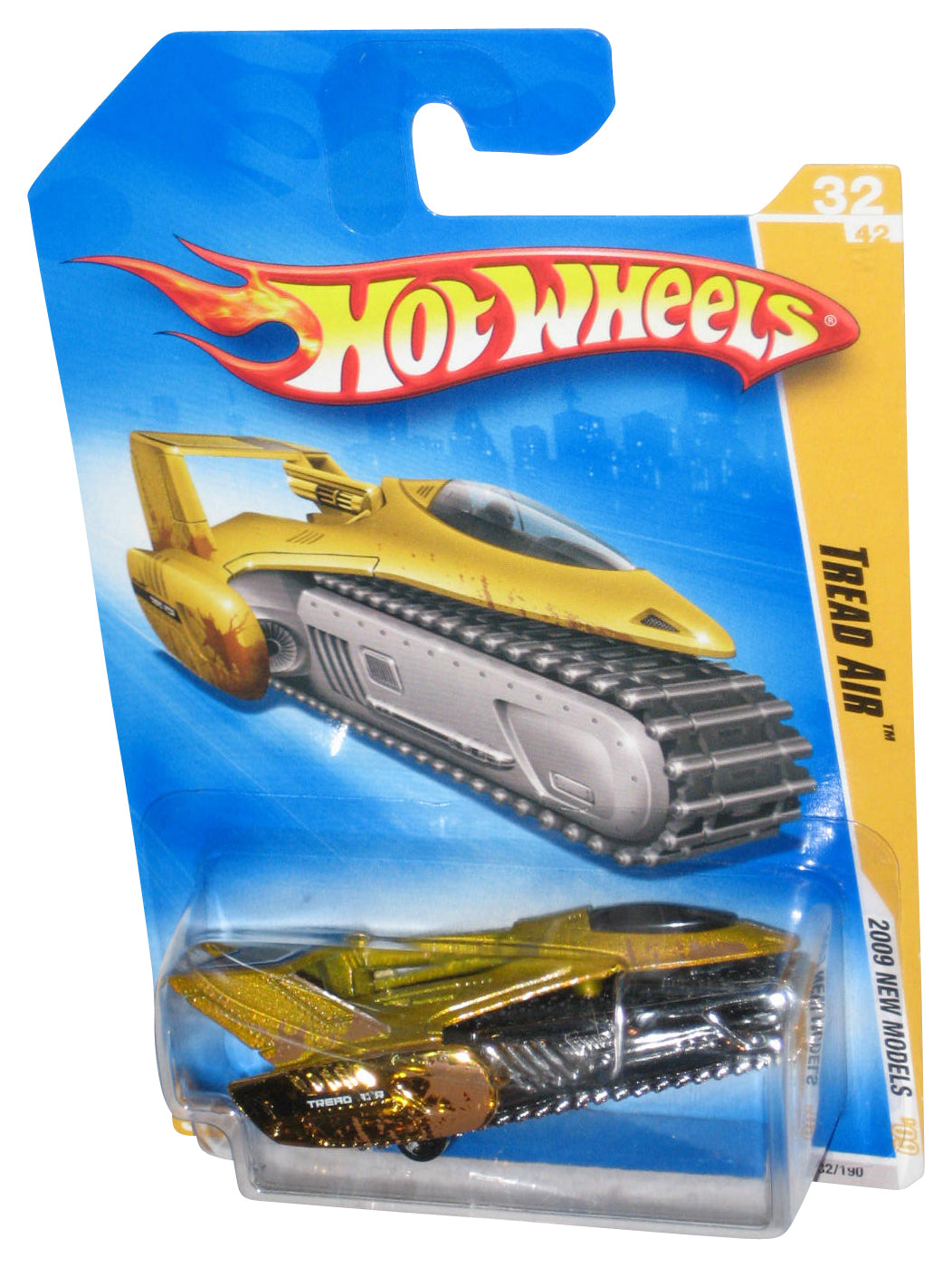 Hot Wheels 2009 New Models 32/42 Gold Tread Air Toy Car 032/190